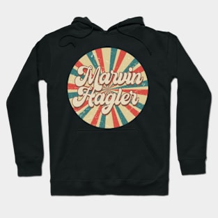 Circle Design Marvin Proud Name Birthday 70s 80s 90s Hagler Hoodie